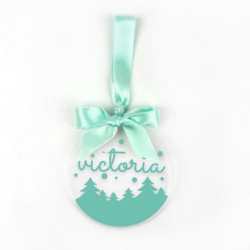 Bola Navidad Personalizada Menta - Nanetes #