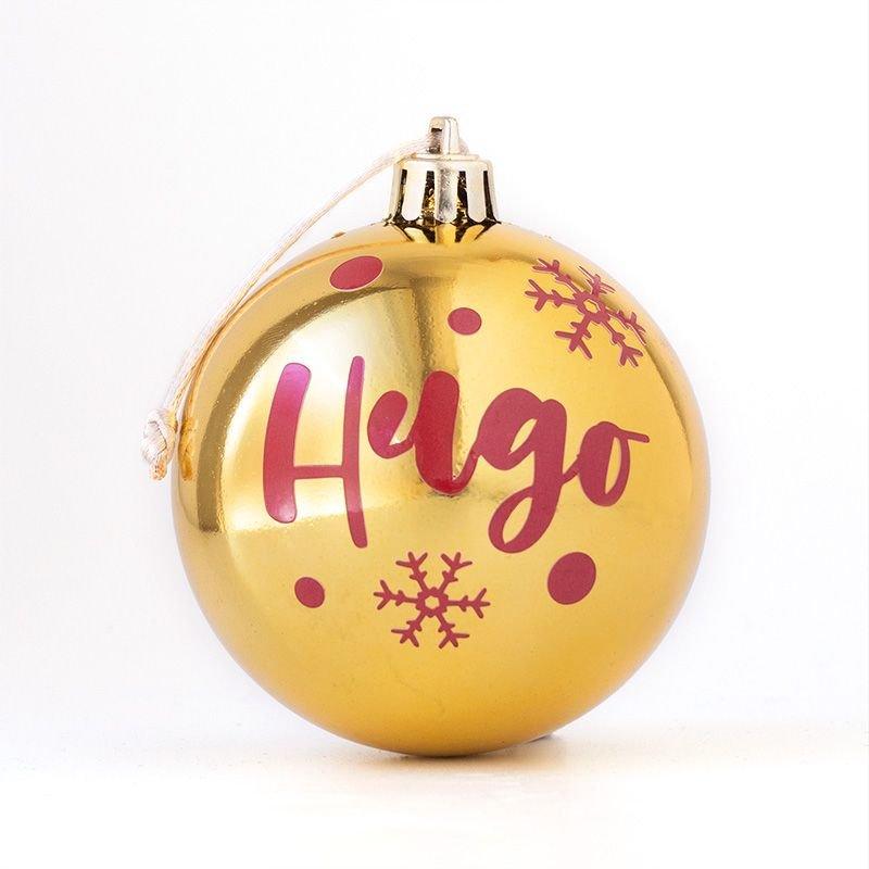 Bola de Navidad Personalizada Dorada Nanetes - Nanetes #