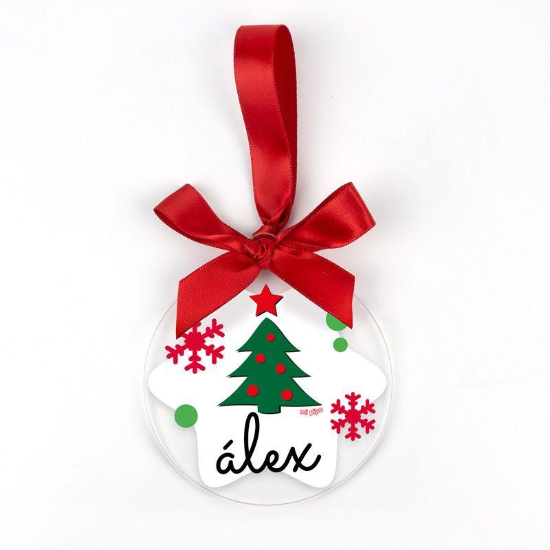 Bola Navidad Personalizada Arbol - Nanetes #