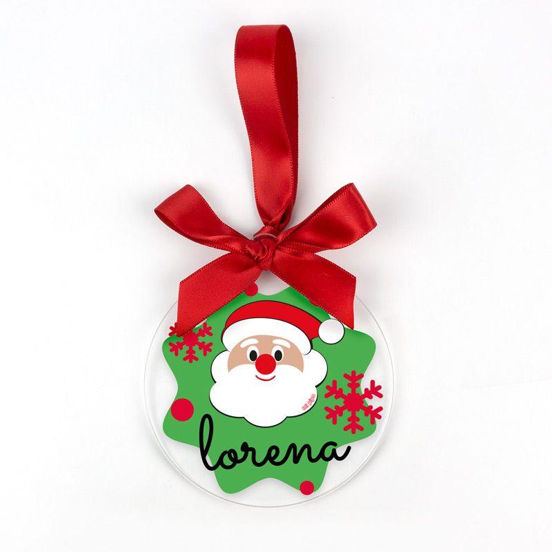 Bola Navidad Personalizada Papa Noel - Nanetes #