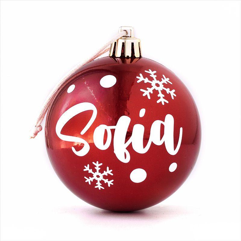 Bola de Navidad Personalizada Rojo Nanetes - Nanetes #