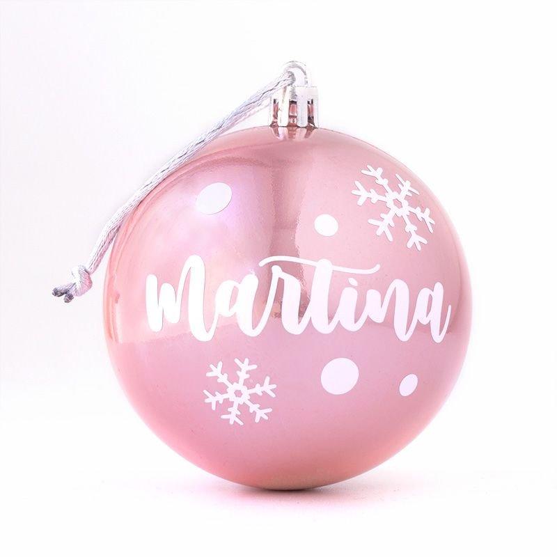 Bola de Navidad Personalizada Rosa Perla Nanetes - Nanetes #
