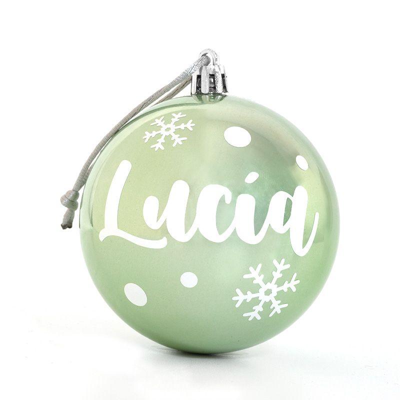 Bola de Navidad Personalizada Verde Perla Nanetes - Nanetes #
