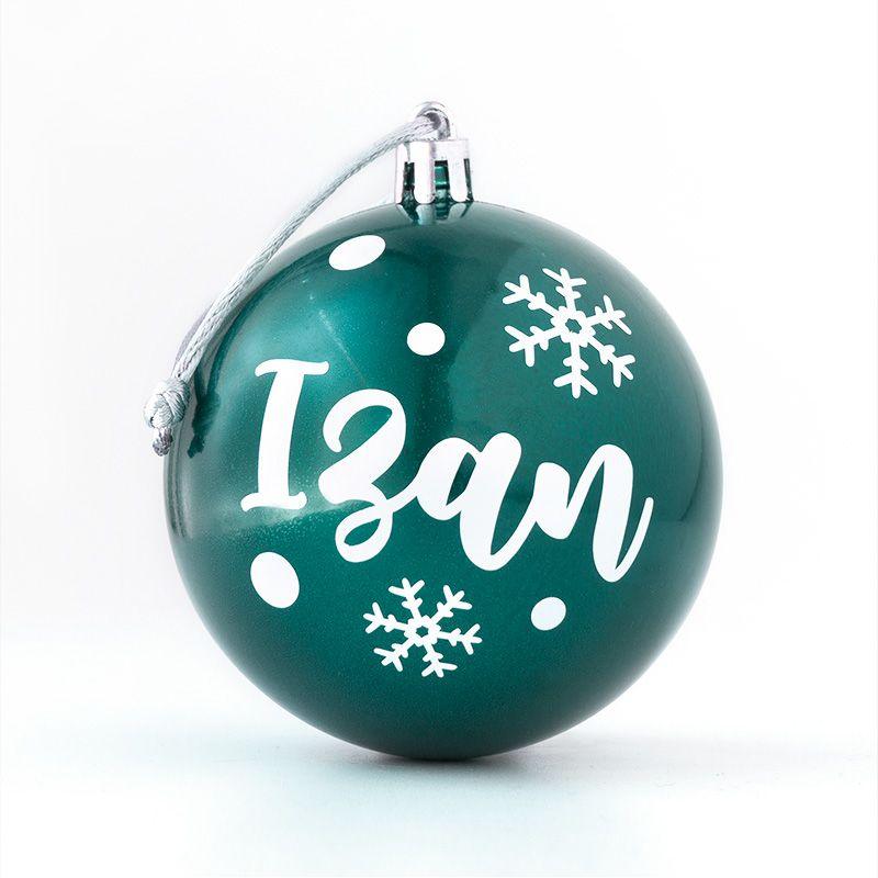 Bola de Navidad Personalizada Verde Oscuro Nanetes - Nanetes #