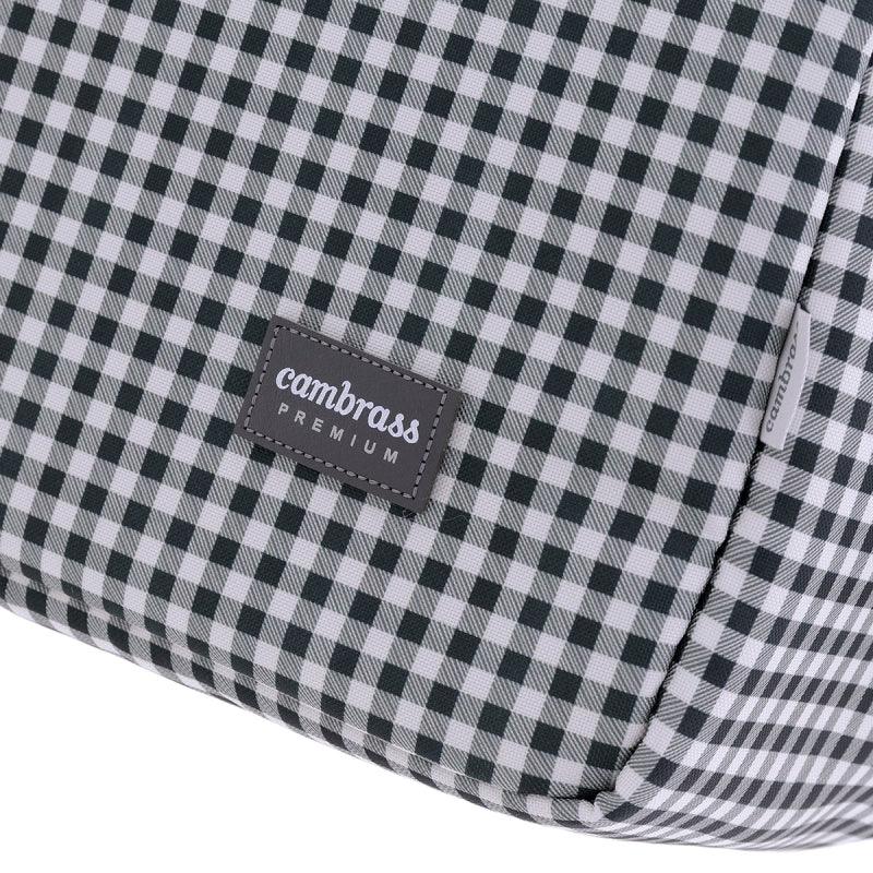 Bolso Maternidad Bebe Vichy Negro Cambrass - Nanetes #