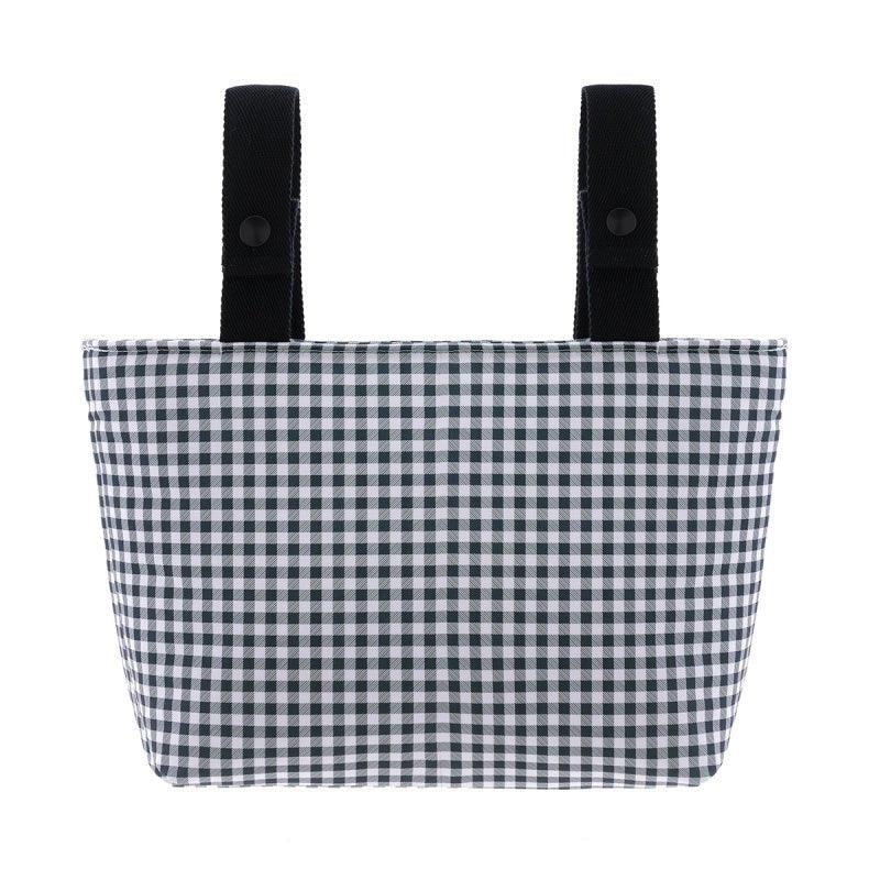 Bolso Carro Bebe Vichy Negro Organizador Cambrass - Nanetes #