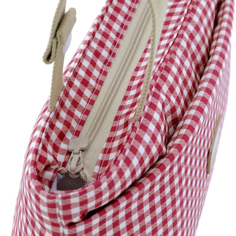 Bolso Organizador Carro Bebe Vichy Rojo Cambrass - Nanetes #
