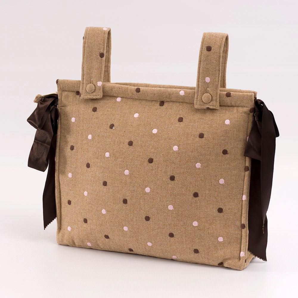 Bolso Talega Clásico 680 Paño Camel Topos Bebiti by Nanetes - Nanetes #