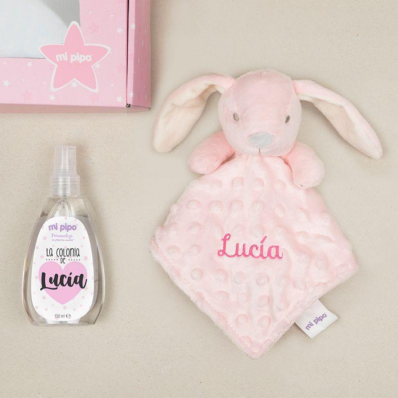 Caja Regalo Personalizada Conejita Rosa Mi Pipo - Nanetes #