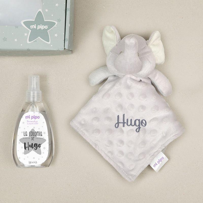 Caja Regalo Personalizada elefante gris Mi Pipo - Nanetes #