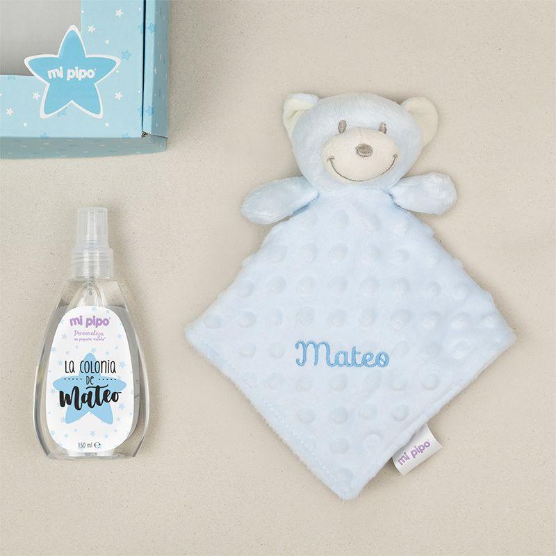 Caja Regalo Personalizada Osito azul Mi Pipo - Nanetes #