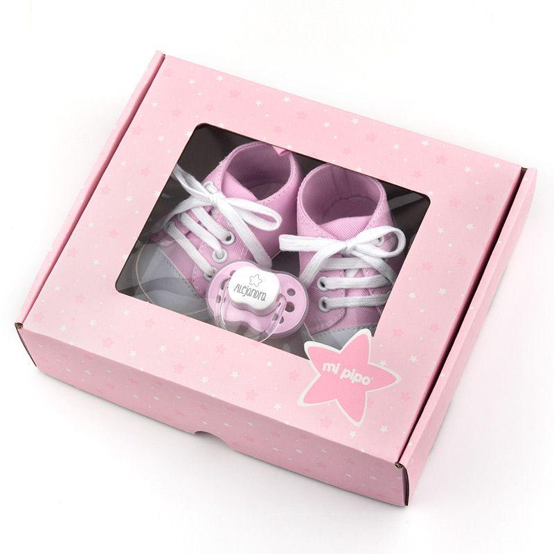 Caja Regalo Bebé Zapatillas Personalizadas Chupete - Nanetes #