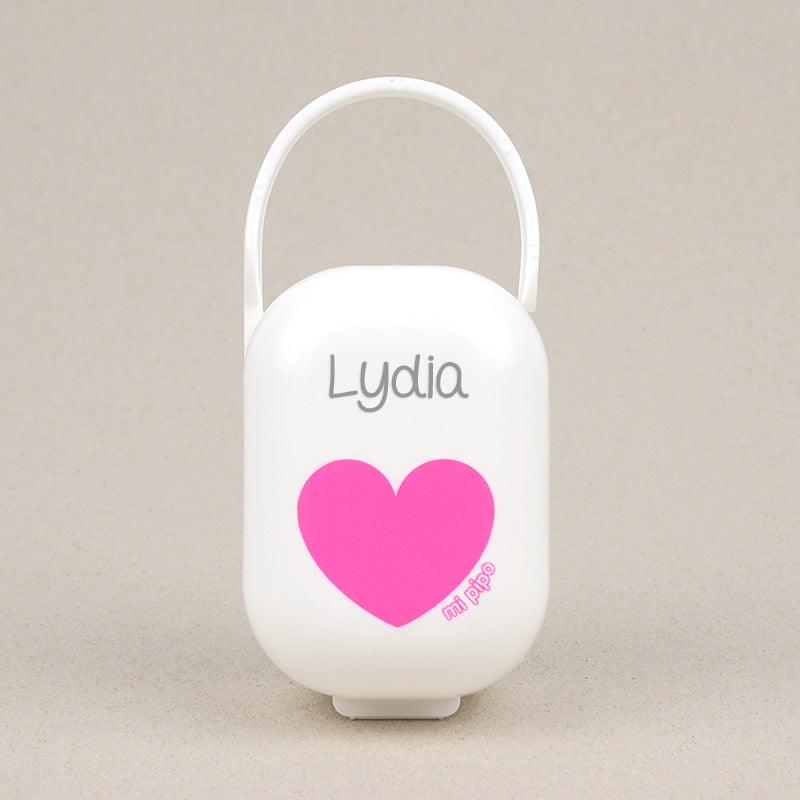 Caja Portachupetes Corazón Fuxia Mi Pipo - Nanetes #