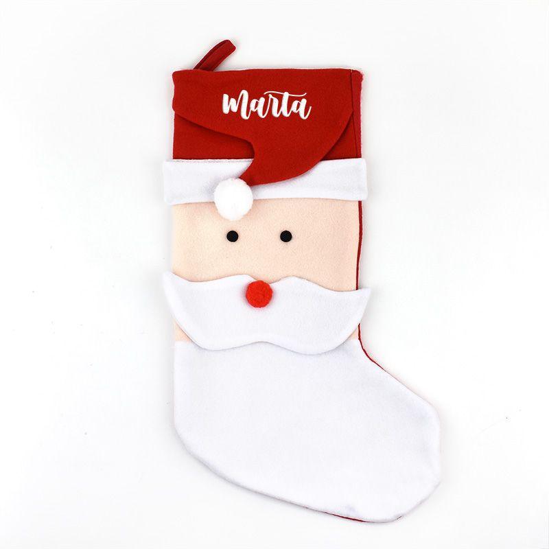 Calcetín Navidad Personalizado Premium Mi Pipo Papa Noel - Nanetes #