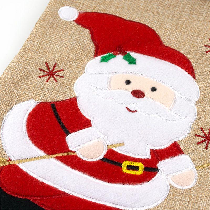 Calcetín Navidad Personalizado Premium Mi Pipo Yute Papa Noel Sky - Nanetes #