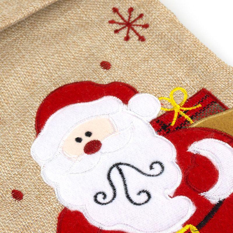 Calcetín Navidad Personalizado Premium Mi Pipo Yute Papa Noel - Nanetes #