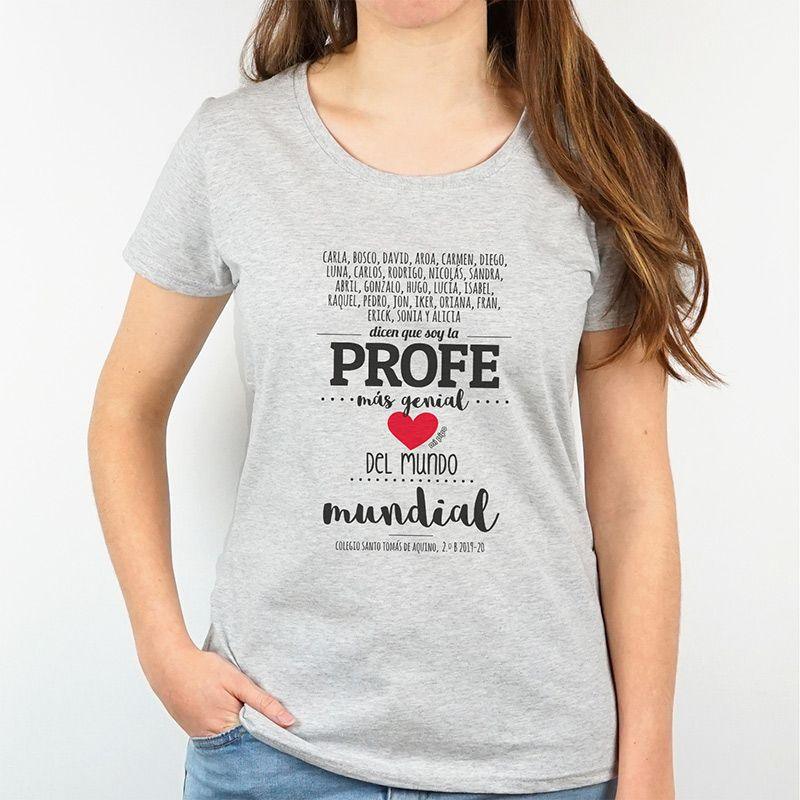 Camiseta Profesora la profe mas genial - Nanetes #