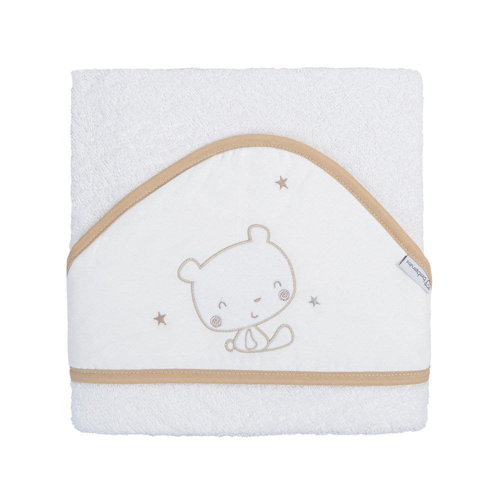 Toalla Bebé Dolce lino osito Bimbi Pirulos - Nanetes #