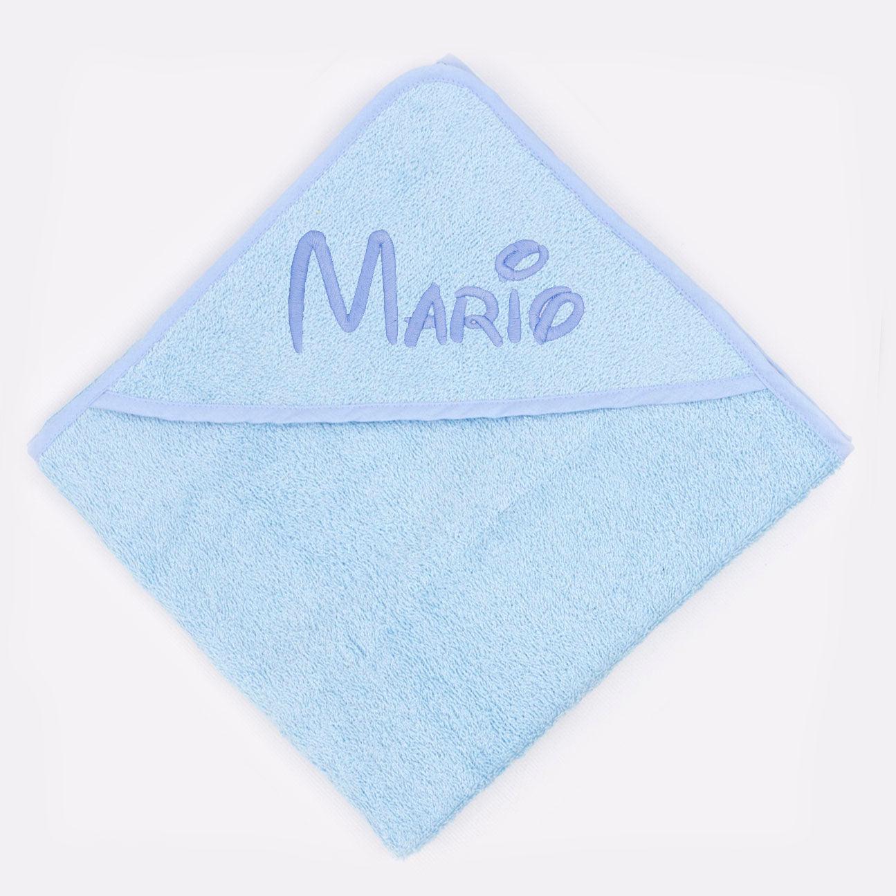 Capa Baño Bebé Personalizada Celeste Nanetes - Nanetes #