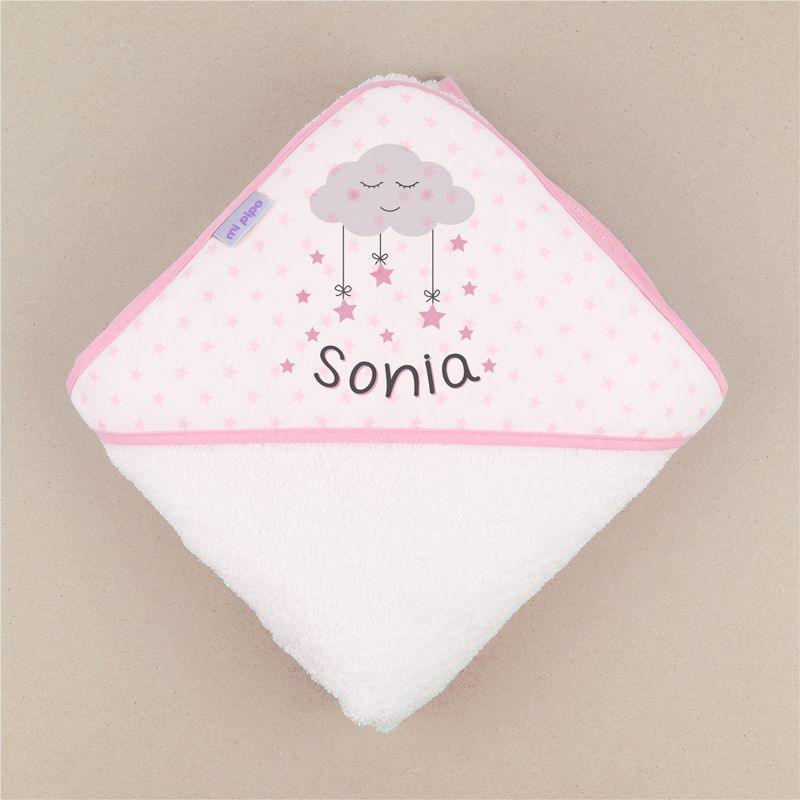 Capa de Baño Bebé nube rosa Mi Pipo - Nanetes #