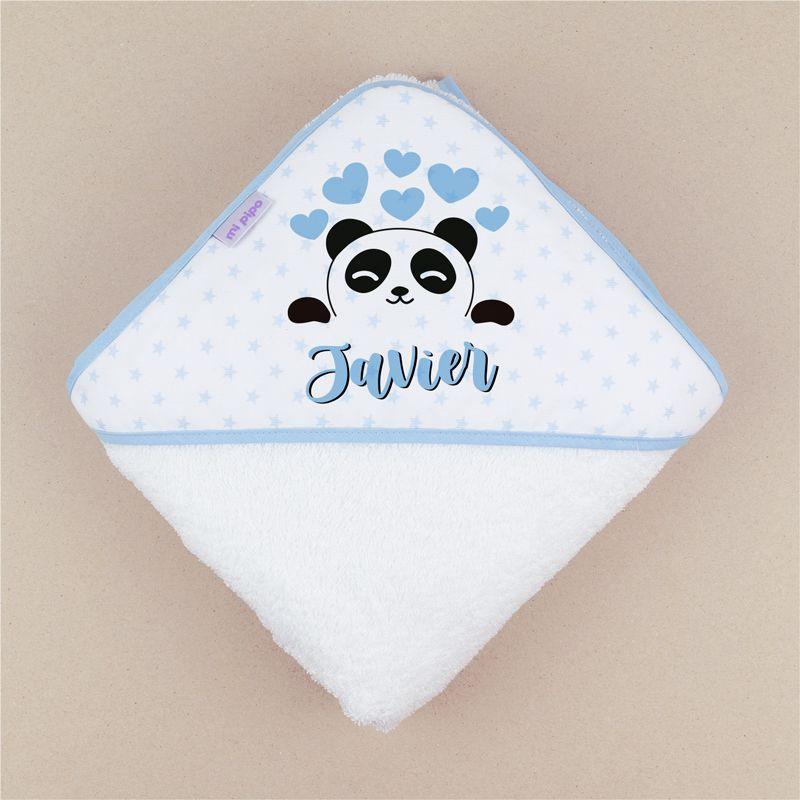 Capa de Baño Bebé panda azul Mi Pipo - Nanetes #