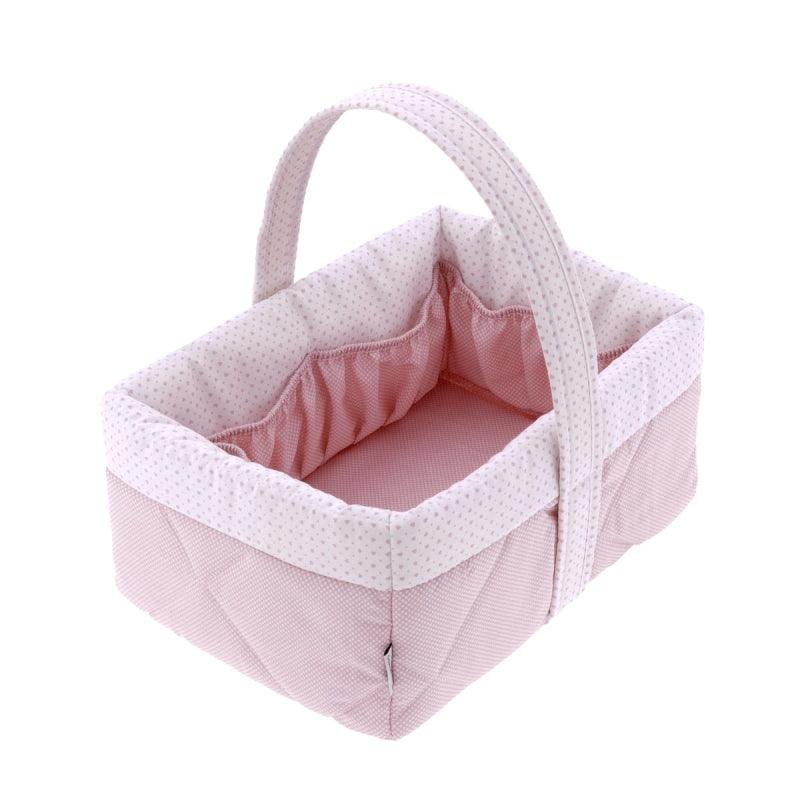 Cesta Higiene Bebé Essentia Rosa Cambrass - Nanetes #