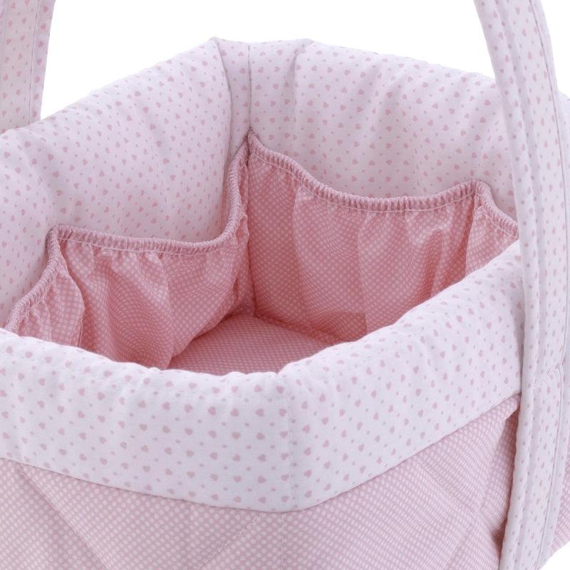 Cesta Higiene Bebé Essentia Rosa Cambrass - Nanetes #