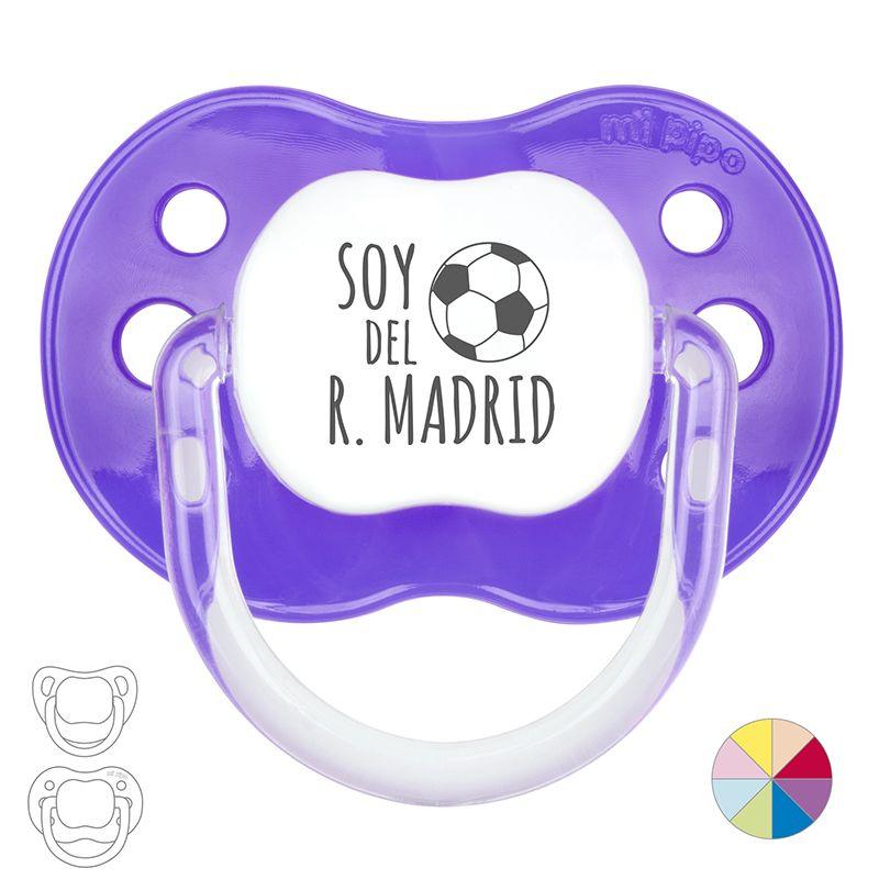 Chupete Bebé Equipos Futbol Mi Pipo Soy del Real Madrid - Nanetes #