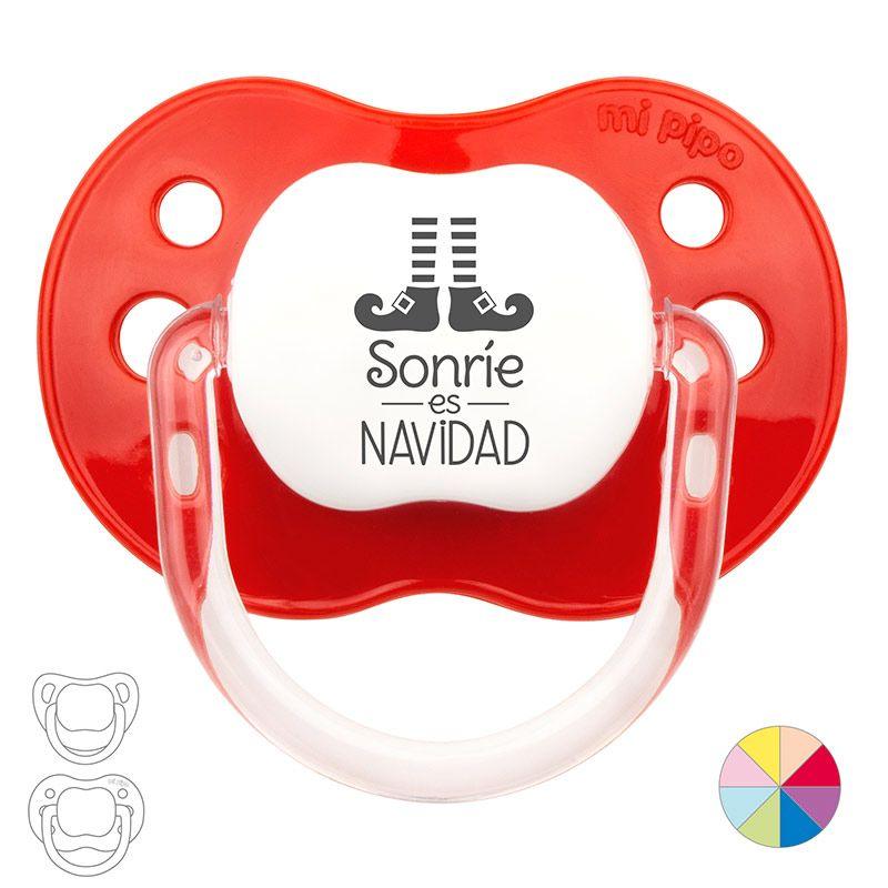 Chupete Navidad Bebe Mi Pipo Sonrie es Navidad Elfo - Nanetes #