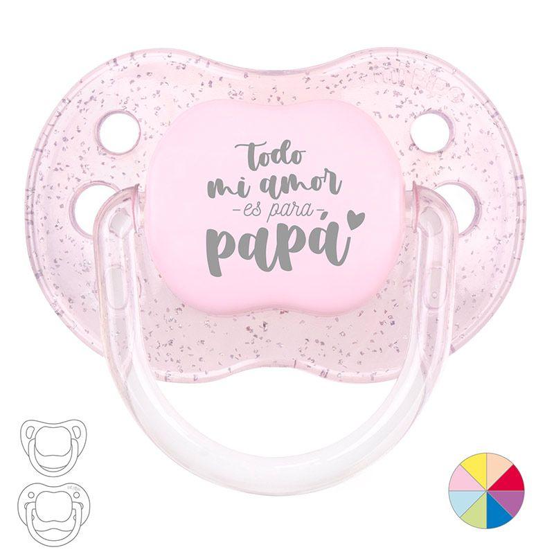 Chupete Bebé Frase Mi Pipo Todo mi Amor para Papa - Nanetes #