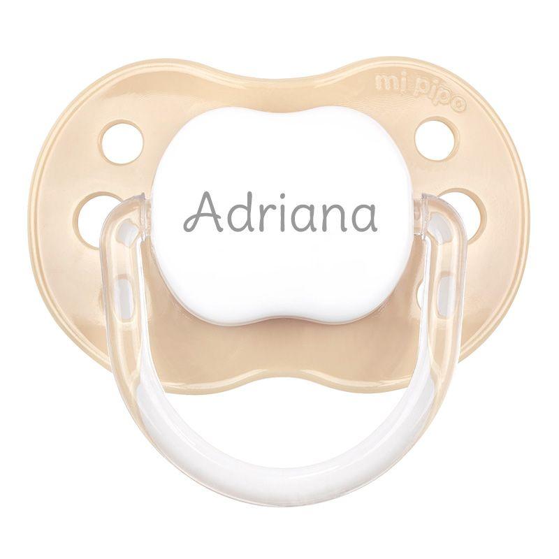 Chupete Personalizado Bebé Mi Pipo New Classic Beige - Nanetes #