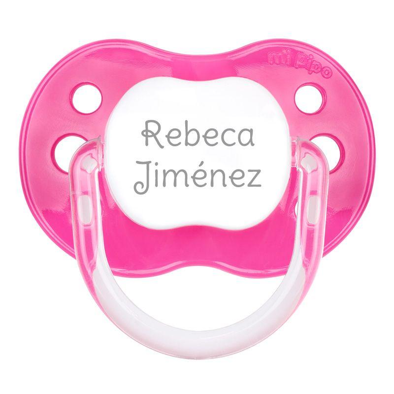 Chupete Personalizado Bebé Mi Pipo New Classic Fuxia - Nanetes #