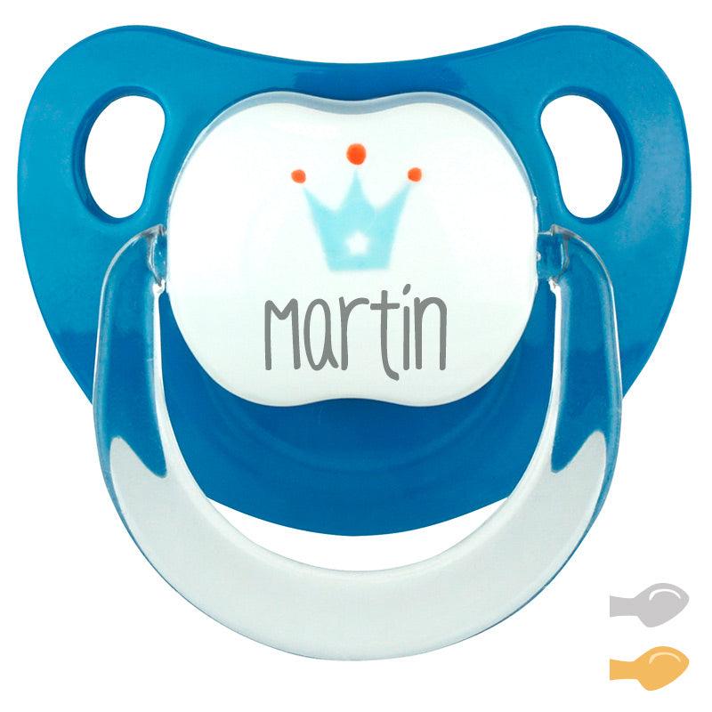 Chupete Personalizado Bebé Mi Pipo Baby Deco Corona Denim - Nanetes #