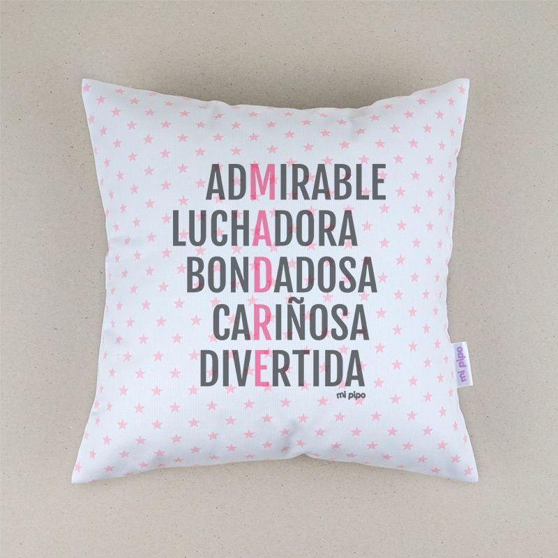Cojín adjetivos madre Mi Pipo - Nanetes #