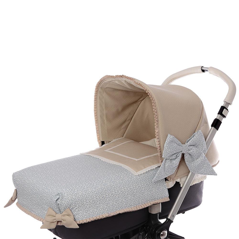 Colcha Capazo a Medida Carro Bebe 169 Flores Bebiti by Nanetes - Nanetes