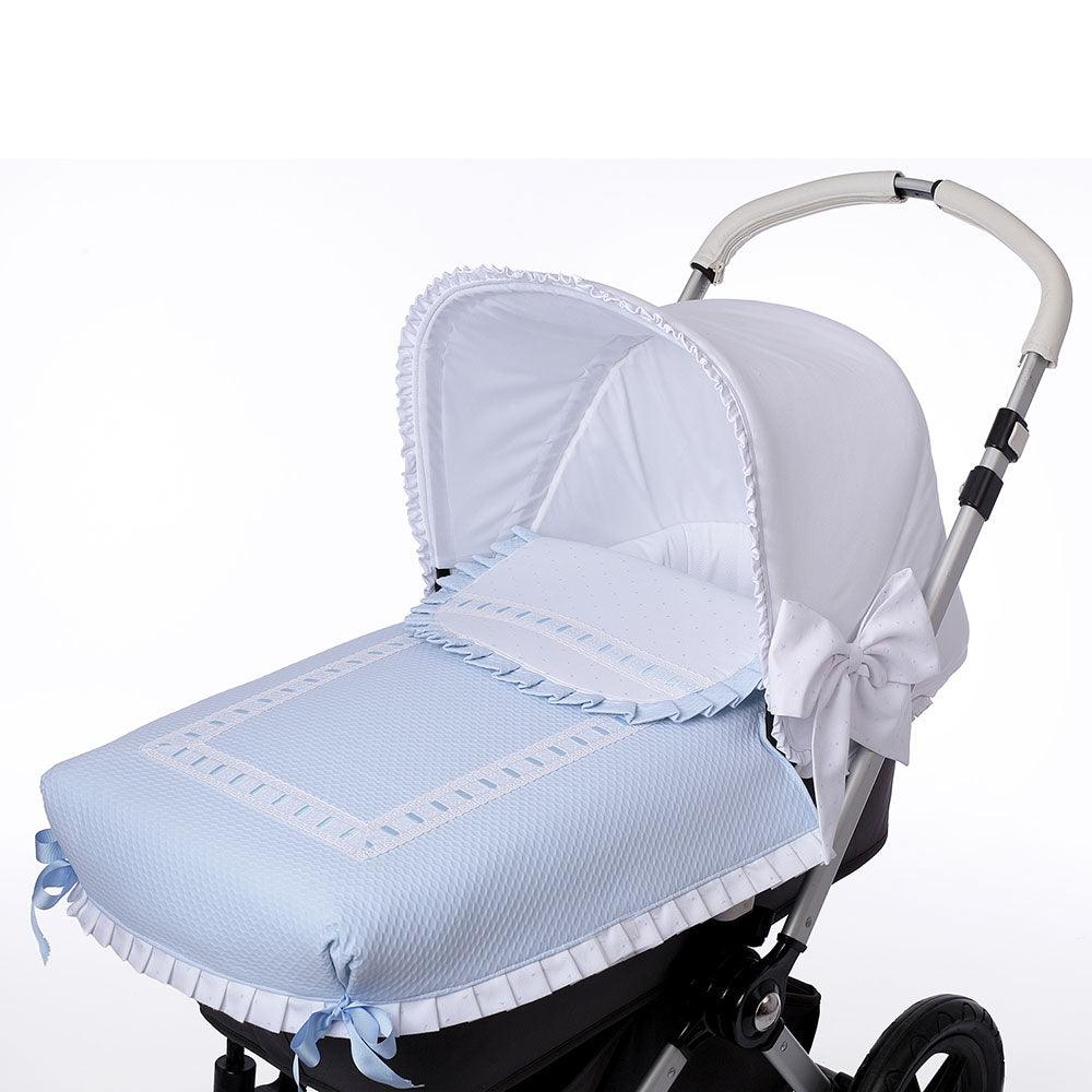 Colcha Capazo Carro Bebé 684 Plisado Pasacintas Bebiti By Nanetes