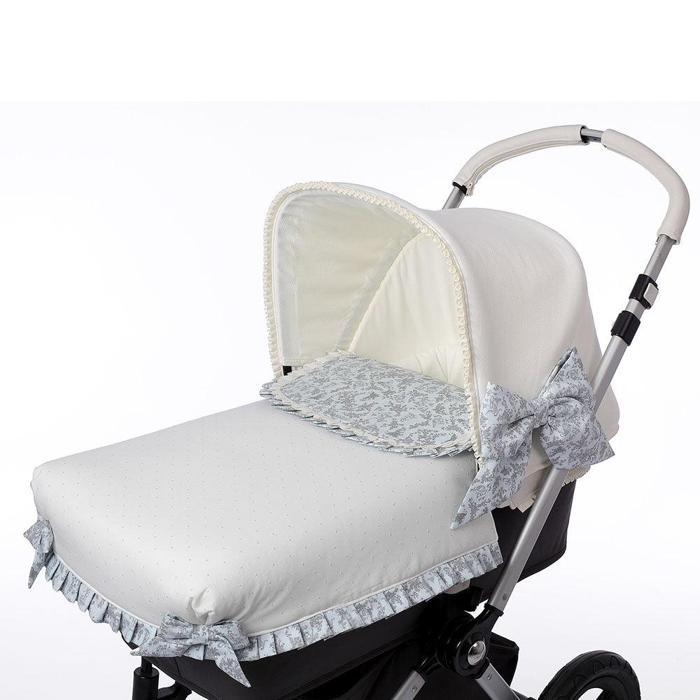 Colcha Capazo A Medida Carro Bebé 684 Toile Celeste Bebiti By Nanetes - Nanetes #