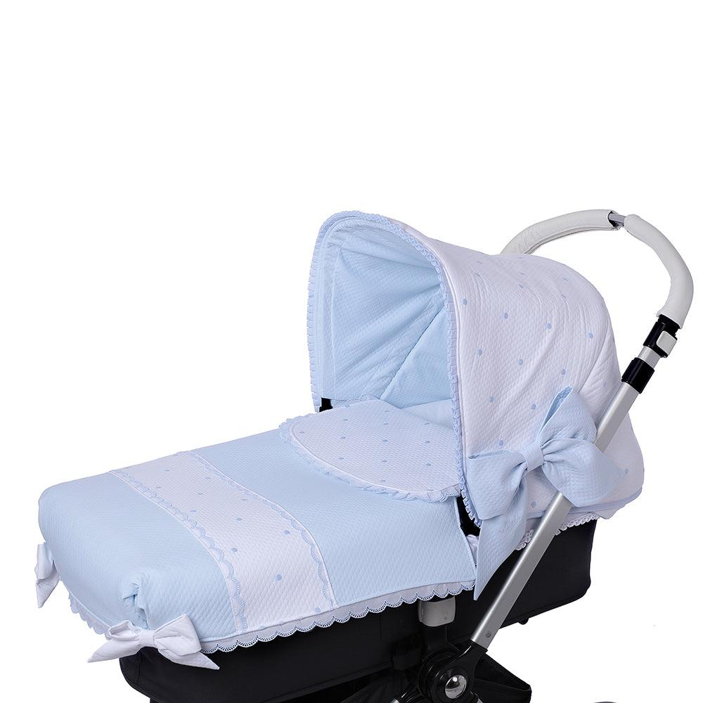 Colcha Capazo A Medida Carro Bebé 828 Cenefa Topos Bebiti By Nanetes - Nanetes #