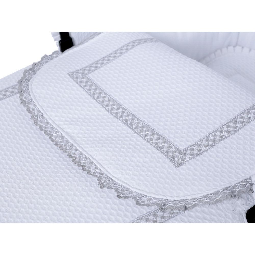Colcha Capazo A Medida Carro Bebé Napoles Blanca Bebiti By Nanetes - Nanetes #