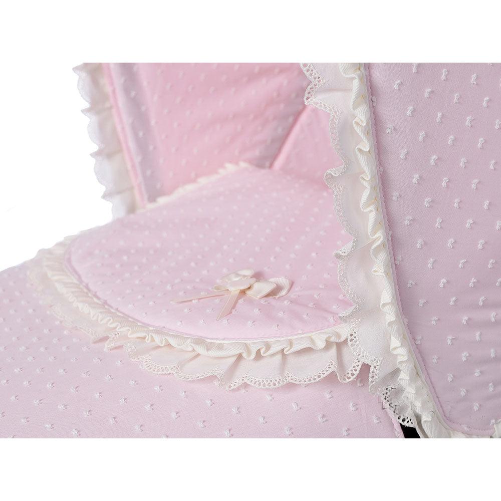 Colcha Capazo A Medida Carro Bebé 752 Plumeti Rosa By Nanetes - Nanetes #