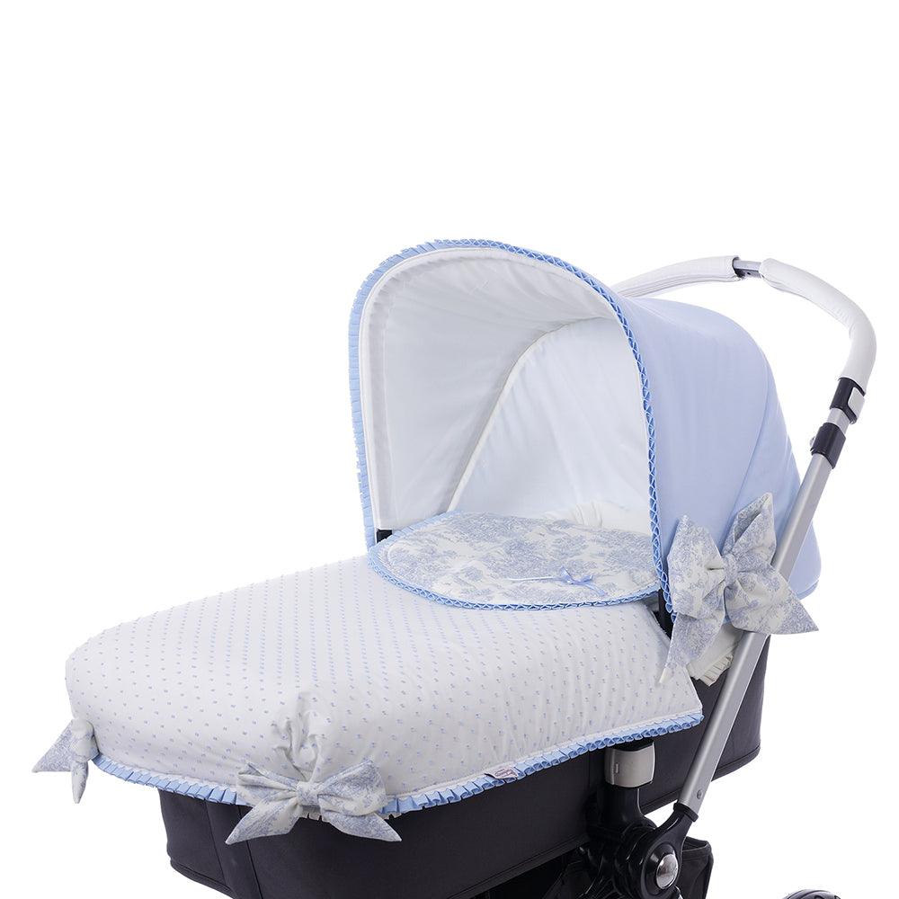 Colcha Capazo A Medida Carro Bebé 752 Plumeti y Toile Bebiti By Nanetes - Nanetes #