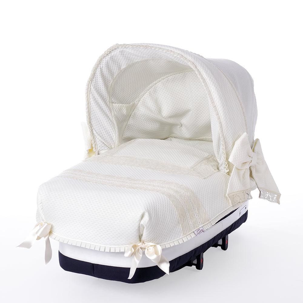Colcha Capazo A Medida Carro Bebé Napoles Puntillas Bebiti By Nanetes - Nanetes #