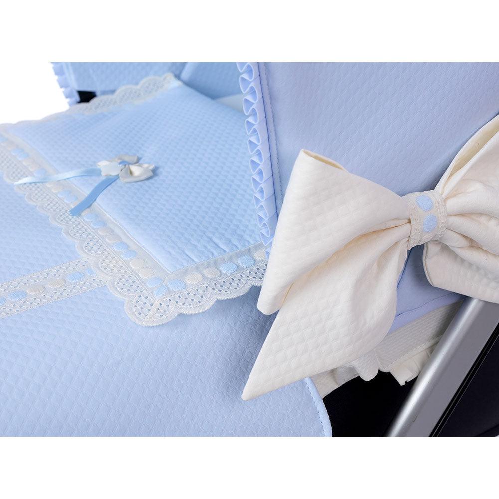 Colcha Capazo A Medida Carro Bebé 116 Puntilla Bebiti By Nanetes - Nanetes #