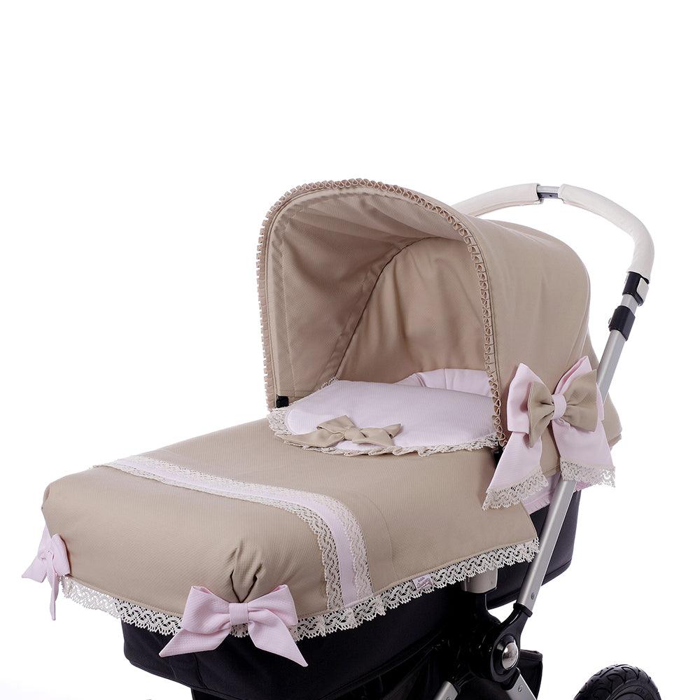 Colcha Capazo A Medida Carro Bebé Valencia Bolillos By Nanetes - Nanetes #