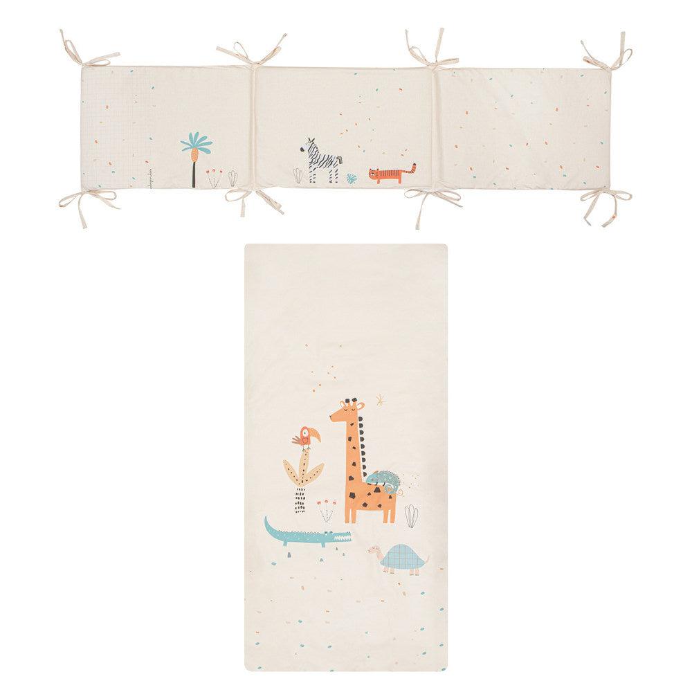 Edredón con Protector Cuna Kenia Pirulos - Nanetes #