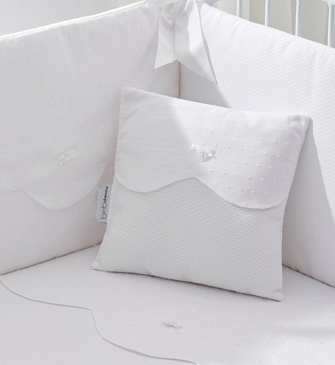 Edredón Cuna Bebé con Chichonera Toscana Blanco Bimbi Class - Nanetes