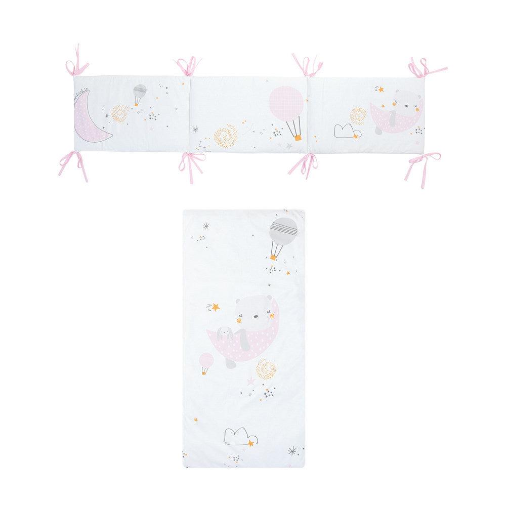 Edredón con Protector Cuna Volare Rosa Chic - Nanetes #