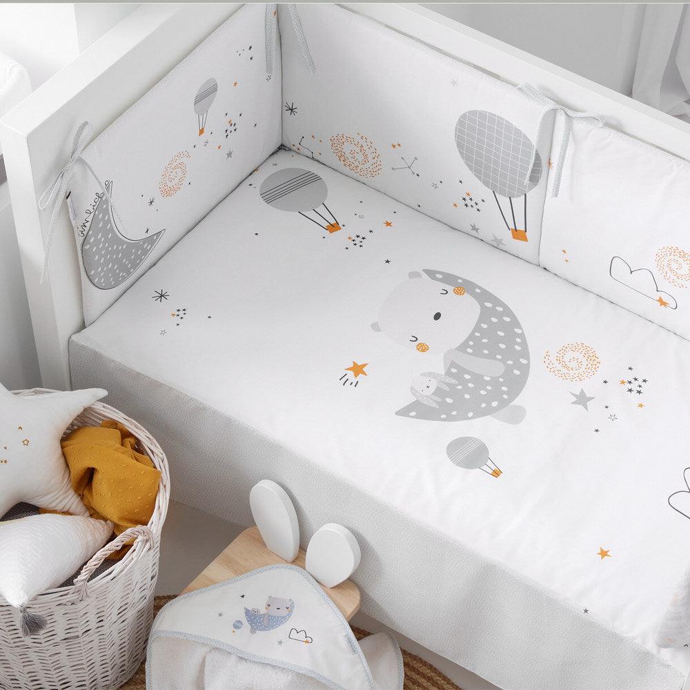 Edredón con Protector Cuna Volare Gris Chic - Nanetes #