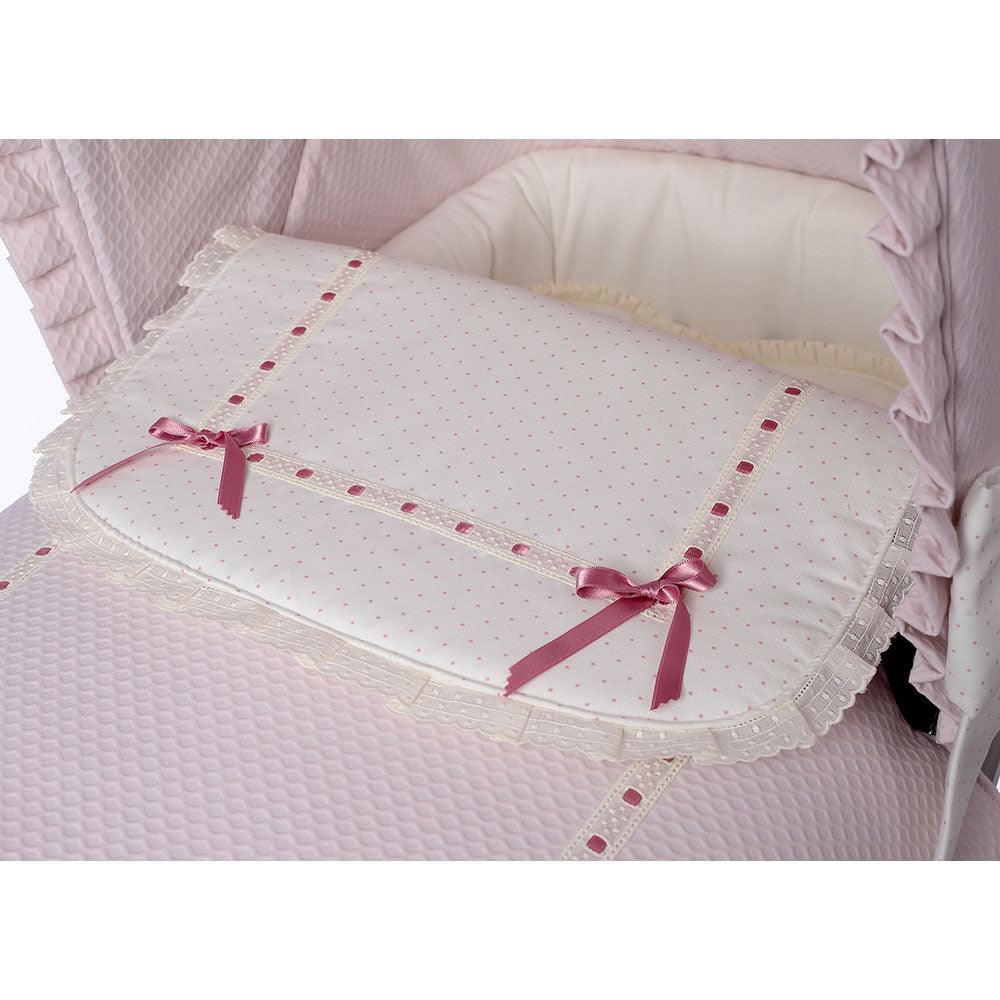 Colcha Capazo A Medida Carro Bebé U Pasacintas Rosa Bebiti By Nanetes - Nanetes #