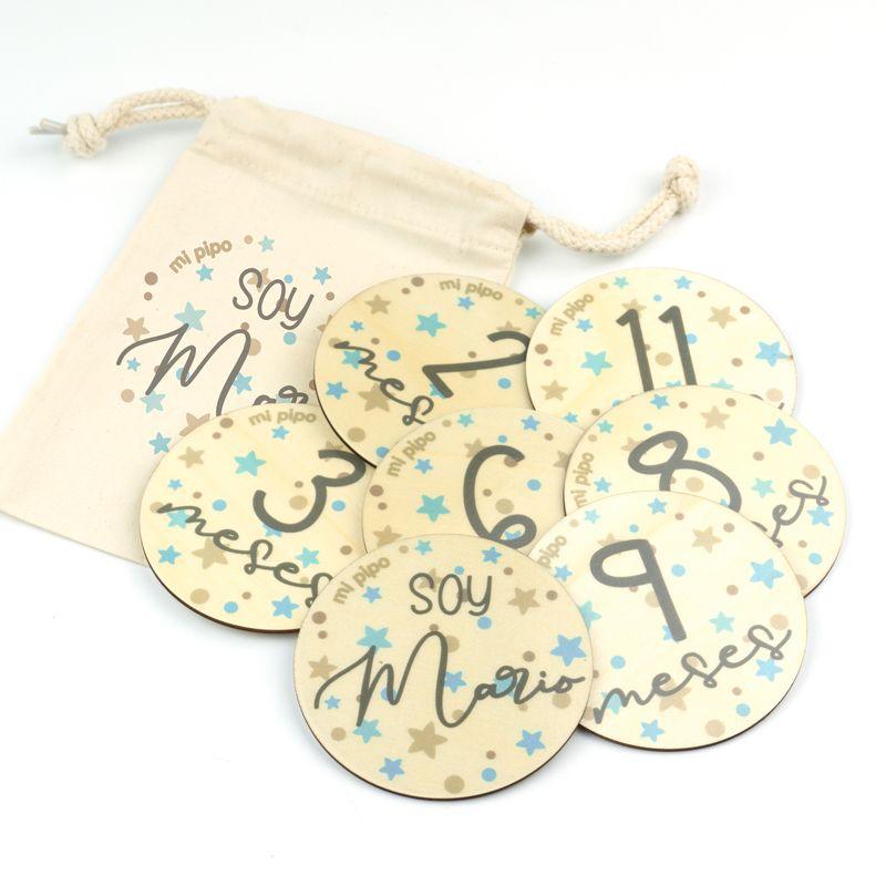 Placas cumplemeses personalizado estrellas - Nanetes #